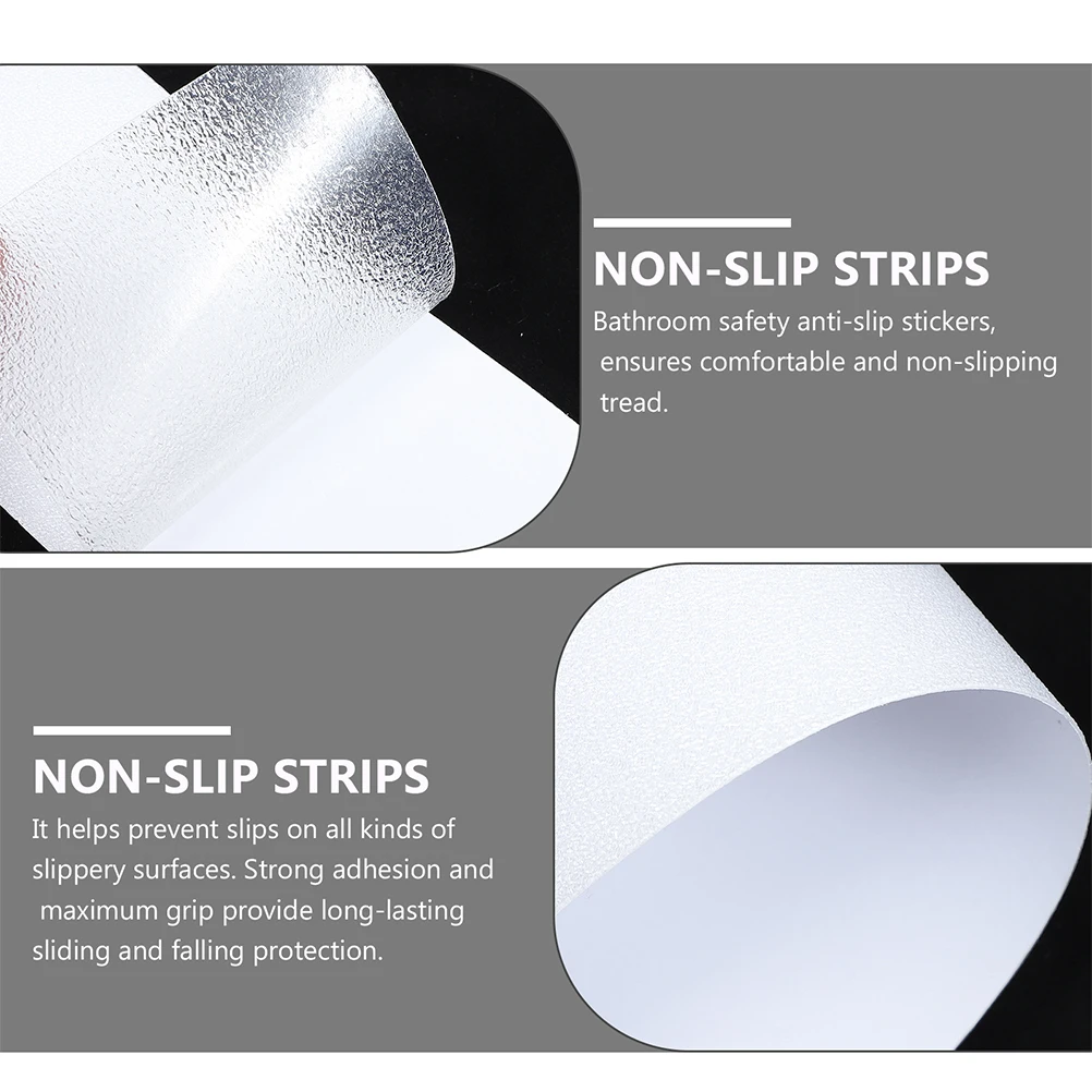 

10 Pcs Anti Slip Tape for Bathtub Shower Floor Stairs Non Slipping Stickers Safe Transparent PEVA Long Use Security