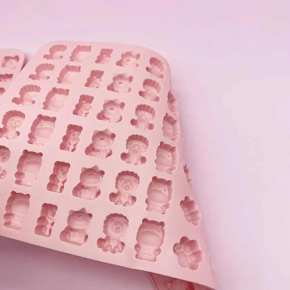 Bild 6: Backformen Hitzebeständiges Lebensmittelechtes Silikon für Hausgemachte Fudge-Gummibärchen-Formen Backform Cartoon-Tier-Design