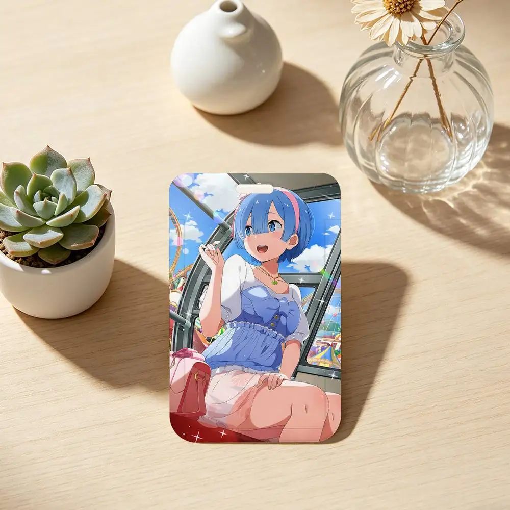 R-Rem Re Zero ID Badge Holder With For Office School Name Card Credentials Case