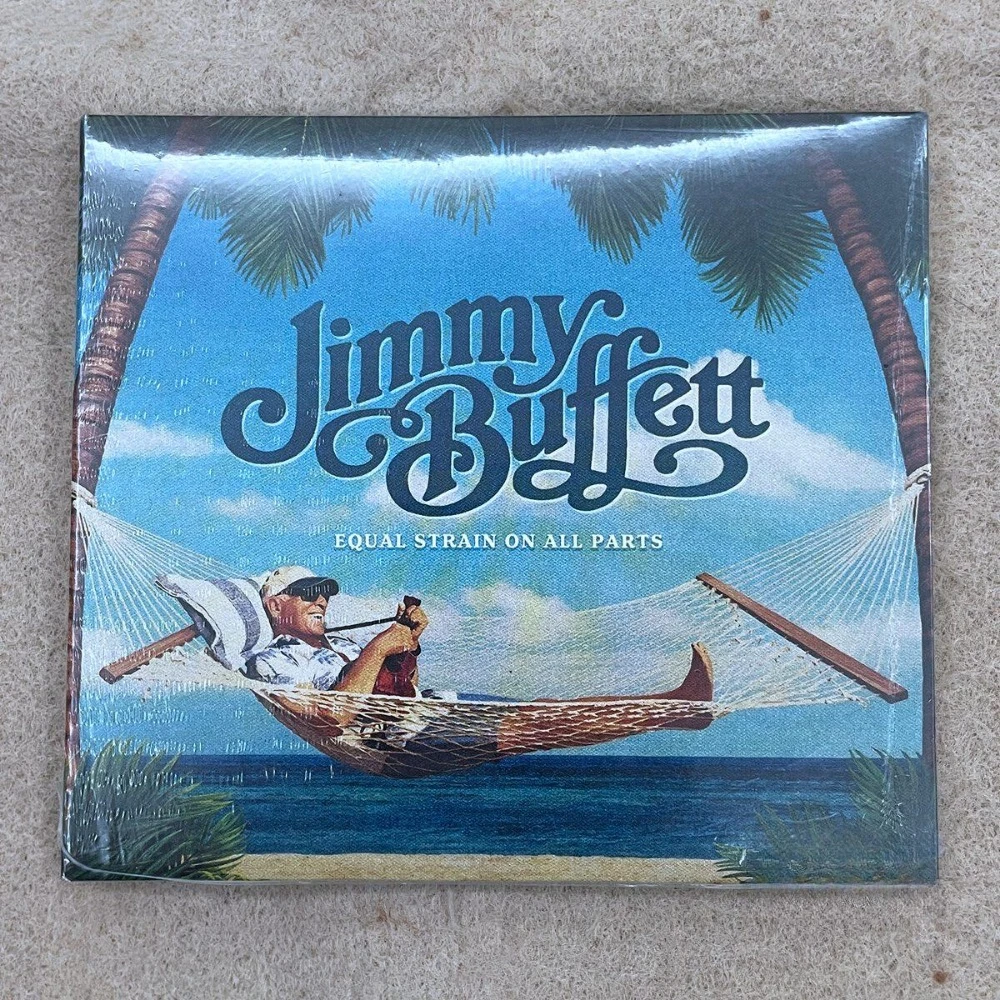 Jimmy Buffett Equal Strain On All Parts CD 2023, Último Álbum, Tropical Rock, Gulf Western, Lazy Island Vibes, Disco de Alta Calidad