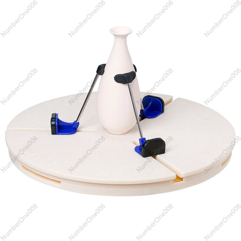 

Ceramic Triangle Trimming Clamp Automatic Centering Teaching Trimming Artifact Vase Bowl Cup Novice Embroidery Tool