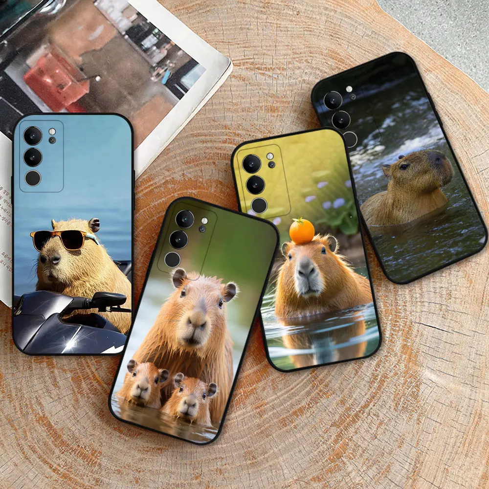 

Cute Funny Capybara Phone Case For VIVO V30 V29 V29E V27 V27E V25 V23 V23E V21 V21E V20 V20SE V17 V15 V11 V11I V25E PRO 5G Cover