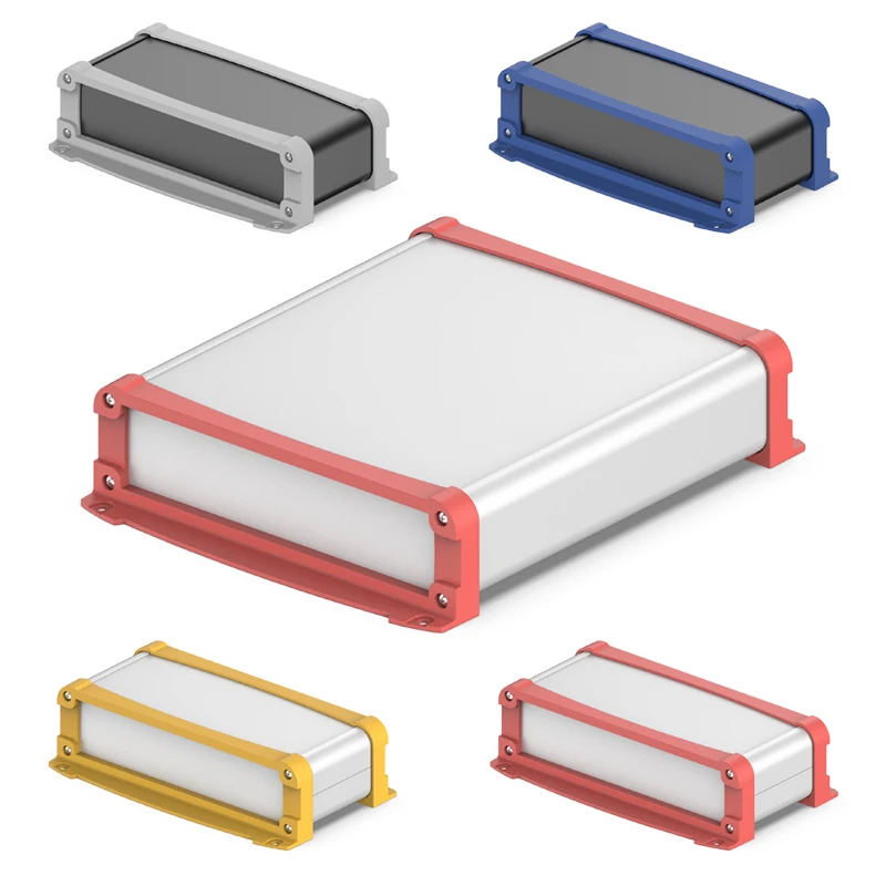 Aluminium Electronic Cable Box Custom Dissipate Heat Circuit Batterie Externe Housing Durable Instrument Enclosure K22 180*45MM