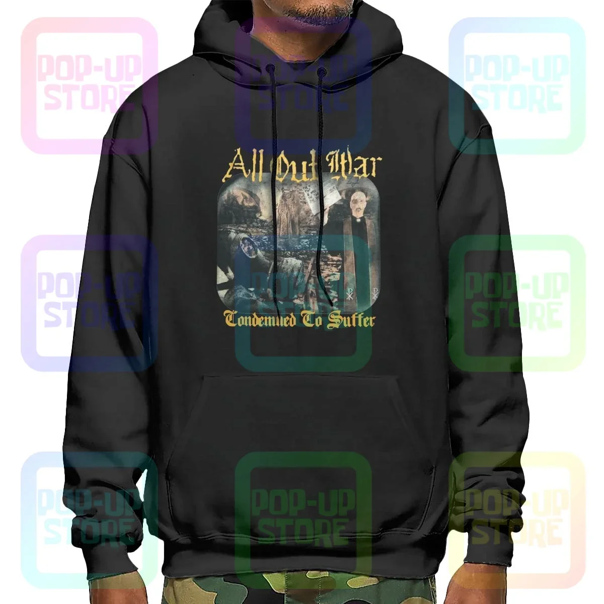 All Out War Fruit Of The Loom Best, 50 50, Earth Crisis Hoodie Sweatshirts Hoodies Cute Best Seller