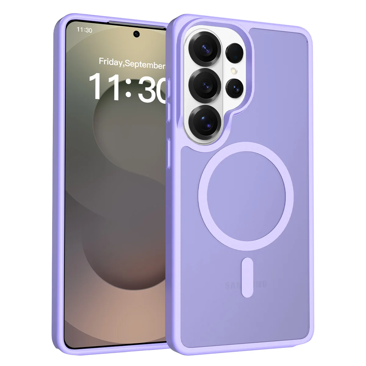 Fashion Skin Feel Translucent Phone Case For Samsung Galaxy S26 Ultra S25 Edge S24 FE S23 Plus for Magsafe Shockproof Back Cover