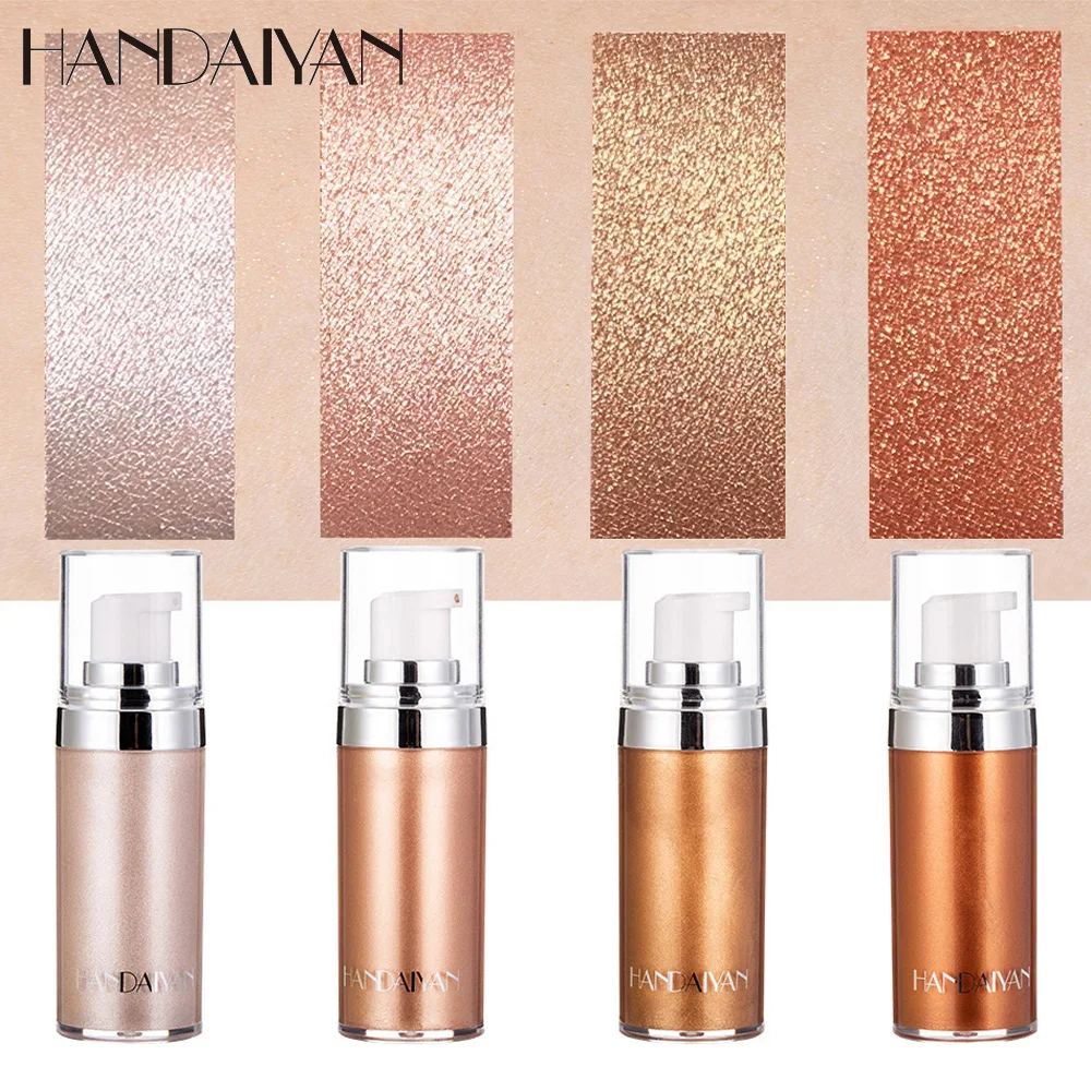 Face & Body Highlighter Glitter Cream Makeup Highlight Diamond Shine Shimmer Creams Brighten Facial Contour Luminous Corrector