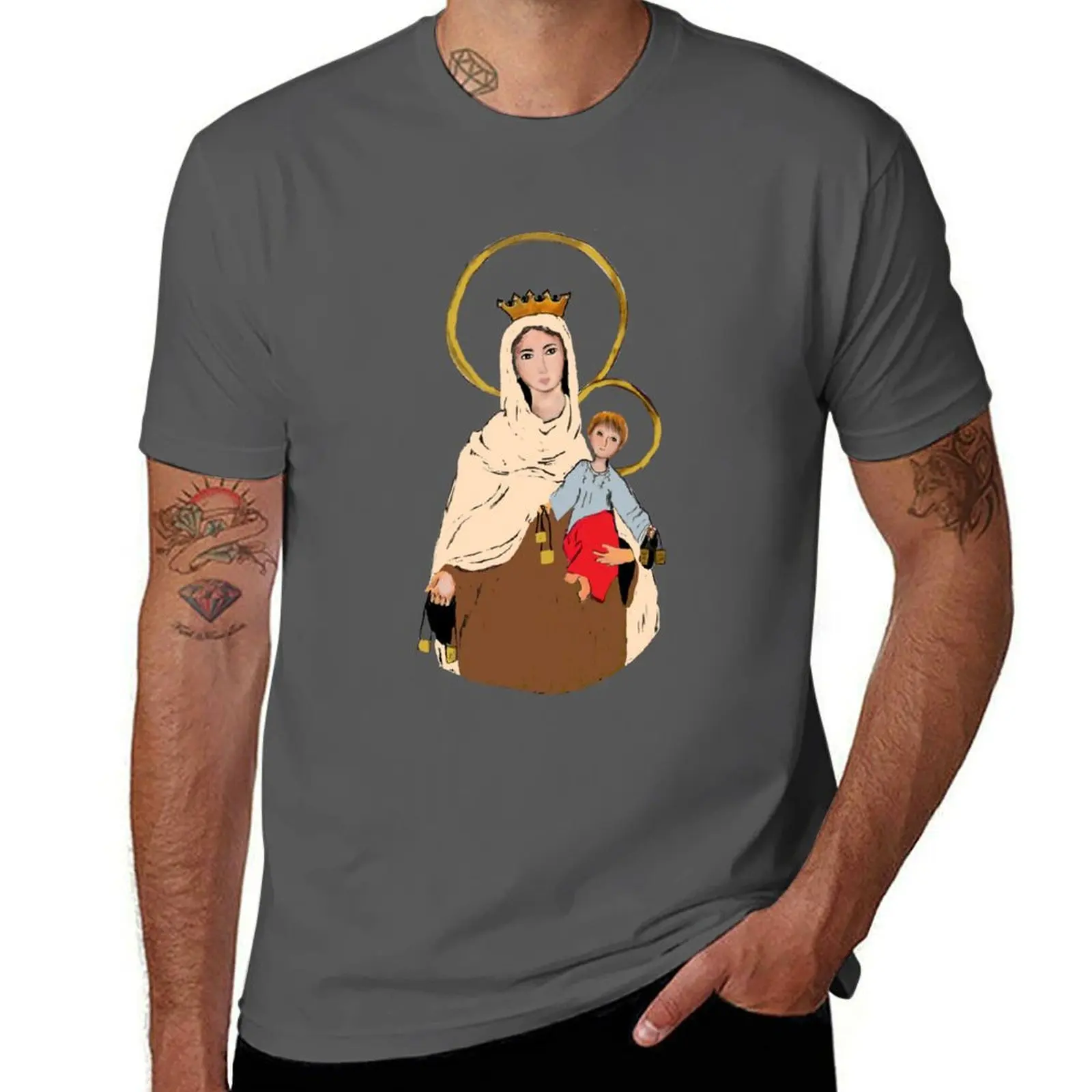 

Футболка Lady del Carmen, Our of Virgen, мягкая, легкая, хлопковая.