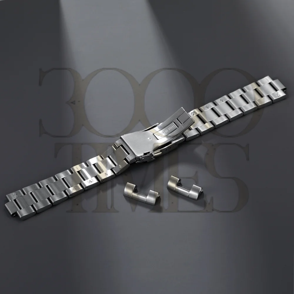 Mod Silver 20MM Stainless Steel Solid End Link Watch Strap Band Bracelet Fit For Seiko 6105 Watch