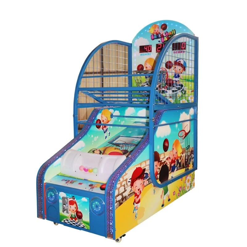 Children's Basketball Machine  Frame Toy Coin-Operated Scoring Training Device For Arcade 110/220V 1-2 Players
