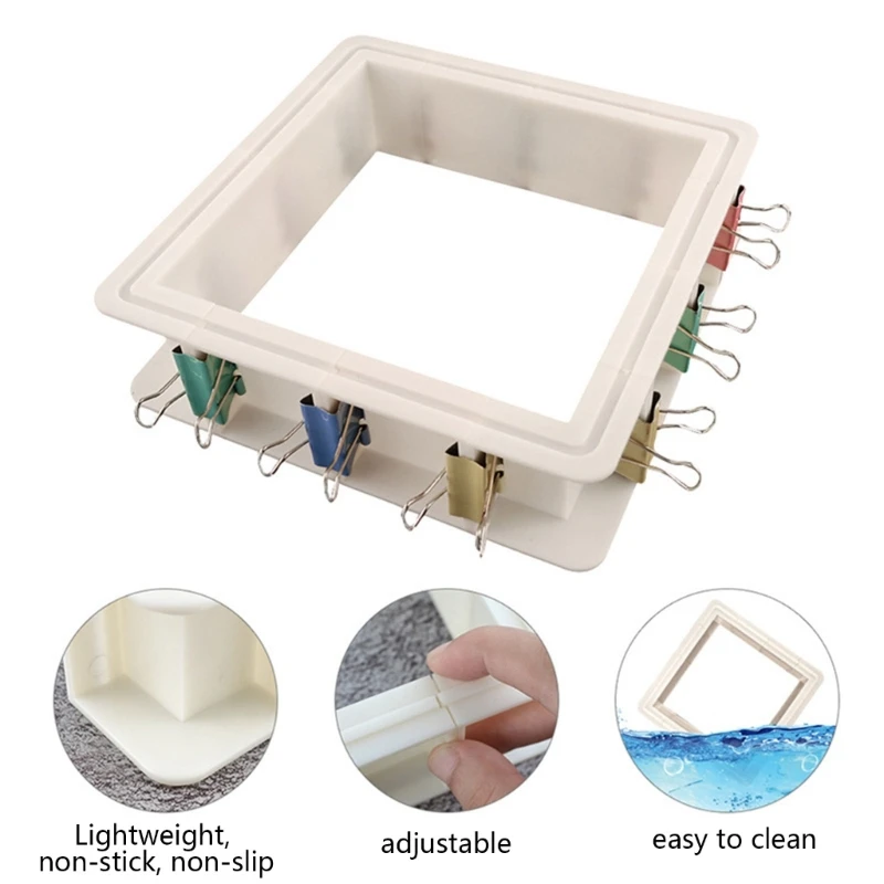 Adjustable Mold Housing for Silicone Molds Making Mold for Mold Making Plastic Housing Frame for DIY Resin Molds