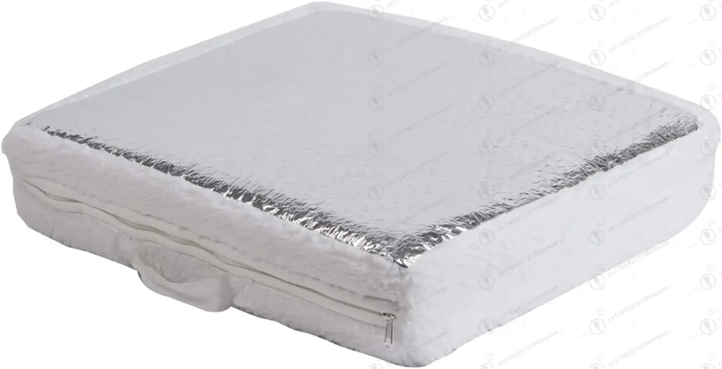 

RV Sunshield Vent Insulator–Heavy Duty Vehicle Vent Insulator Skylight Cover (2.75in x14in x14in, White with Reflective Surface)