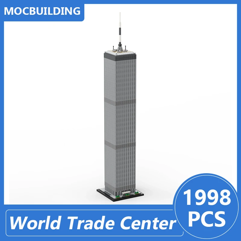 World Trade Center 1:800 Schaal Model Moc Bouwstenen Diy Monteren Bakstenen Architectuur Educatief Creative Xmas Speelgoed 1998Pcs