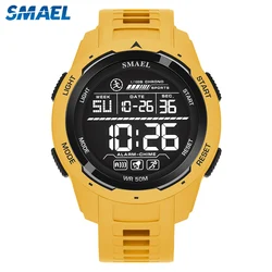 SMAEL Outdoor Sports Style Men Watch Fashion Student Waterproof Digital Wristwatch Adolescent Multifunction Alarm Wristwatches