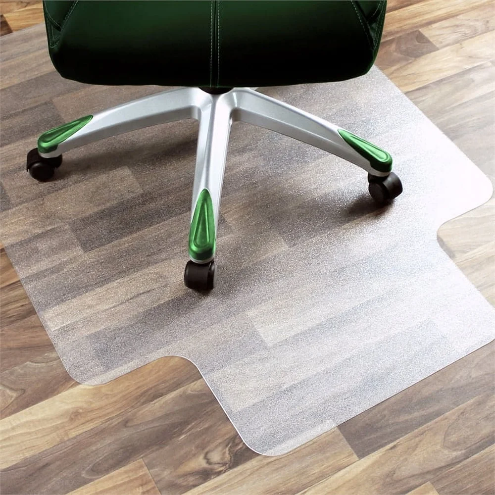 Ergonomic Hardชั้นเก้าอี้APET Lipped 36X48 ทนทานEasy Glideพื้นผิวเป็นมิตรกับสิ่งแวดล้อมรีไซเคิลในร่ม