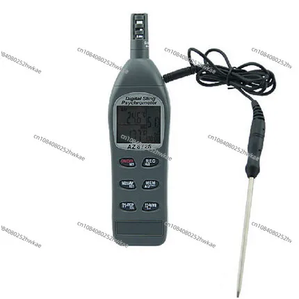 AZ8726 Digital Sling Psychrometer Dew Point Meter With Calibration Salt Shaker