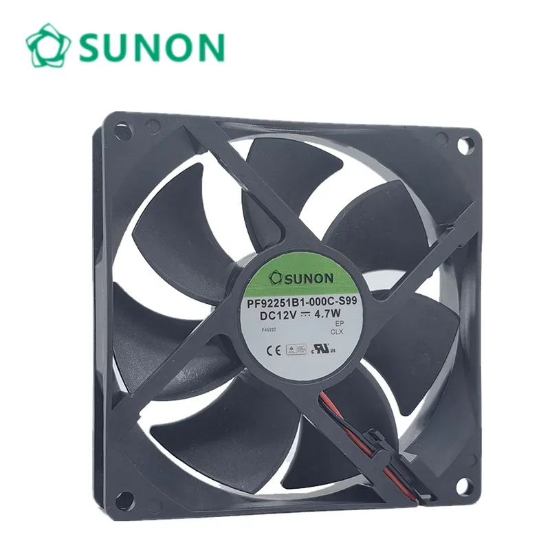 

+New 92mm for SUNON PF92251B1-000C-S99 9025 4.7w 12V 4-wire PWM chassis cooling fan2-pack