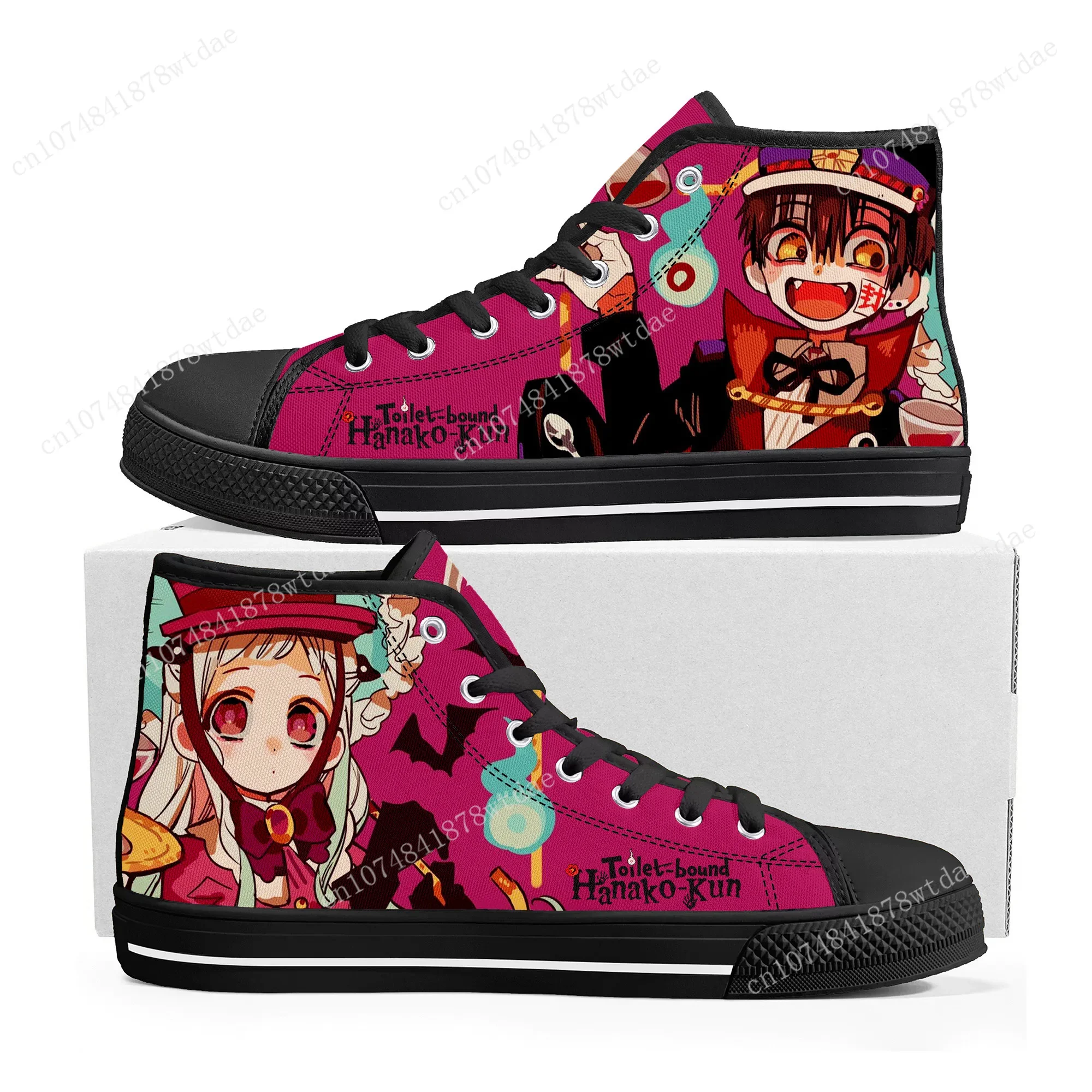 

Toilet Bound Hanako Kun High Top Sneakers Mens Womens Teenager High Quality Canvas Sneaker Anime Cartoon Casual Custom Made Shoe