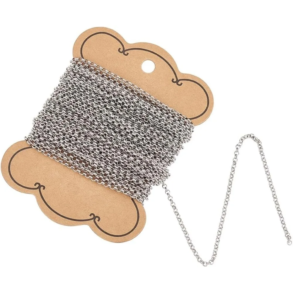 

Unwelded Stainless Steel Chain Link Jewelry Making Chains for Pendant Necklace DIY Making