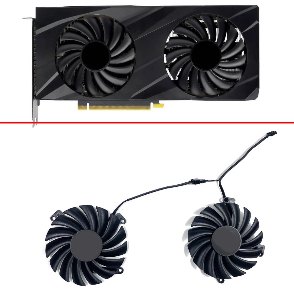 

2PCS 85MM 4PIN CF1010U12S 0.45A RTX3060 3060 TI GPU FAN For PNY GeForce RTX 3060 Ti 8GB VERTO RTX3060 VERTO Video Card Fan