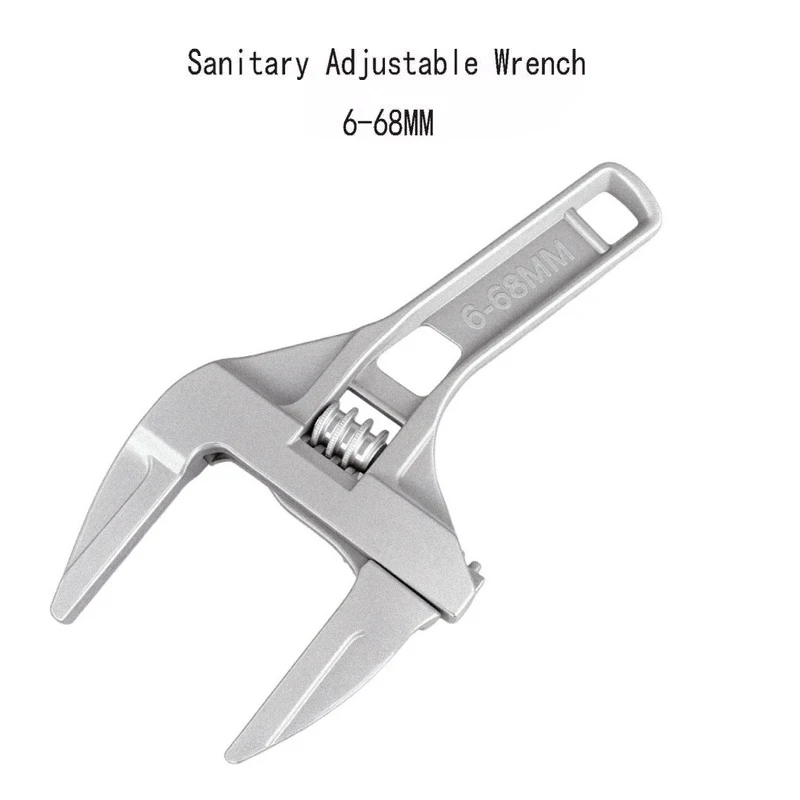 16-68mm Universal Reparatur Set Badezimmer Hand Werkzeuge Große Öffnung Rohrzange Mutter Schlüssel Verstellbaren Schraubenschlüssel Badezimmer Reparatur werkzeug