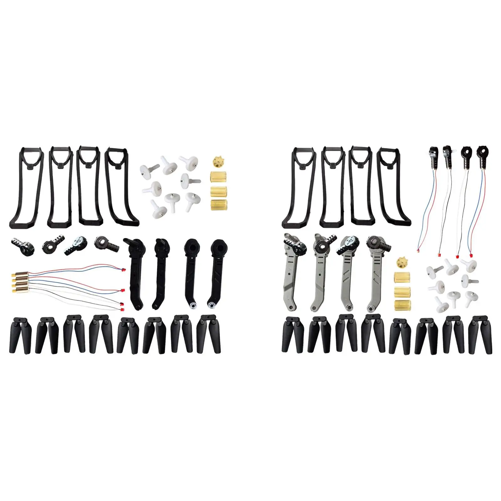 Juego de piezas de repuesto de cuadrirrotor RC, cubierta protectora, Kit de accesorios para drones para E88Pro