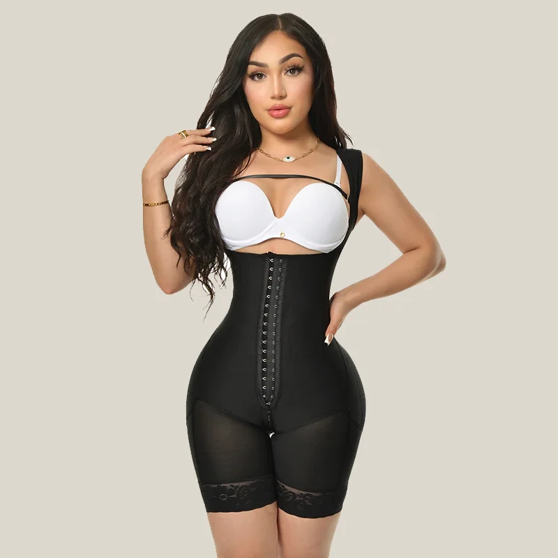 

Fajas Colombianas Body Shaper High Compression Waist Trainer Flatten Abdomen Shapewear Post Liposuction Slimming Shapewear