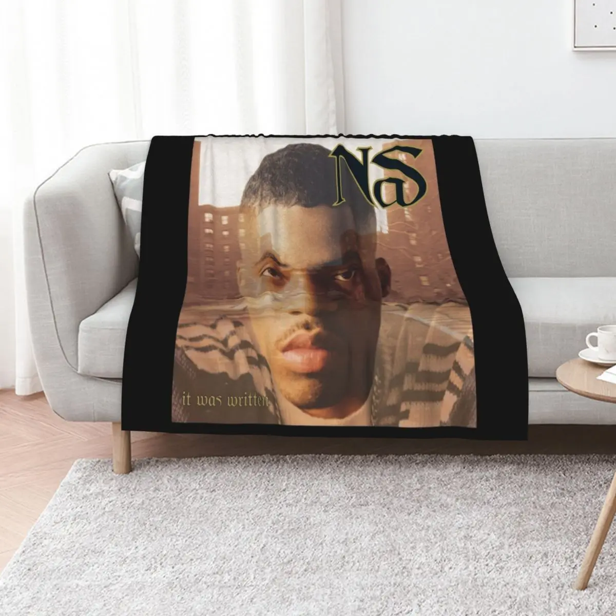It was written Throw Blanket Foldable Soft Warm Blanket for Outdoor Use