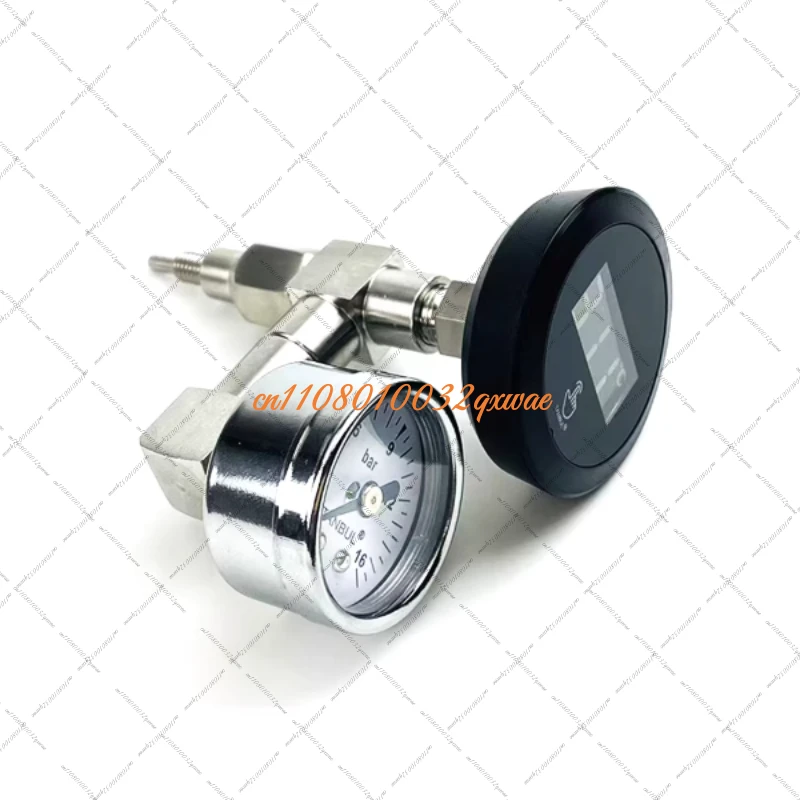 E61 Espresso Machine Upgrade Kit with Pressure Gauge & Thermometer, Dual Display for Real-Time Temperature and Pressure