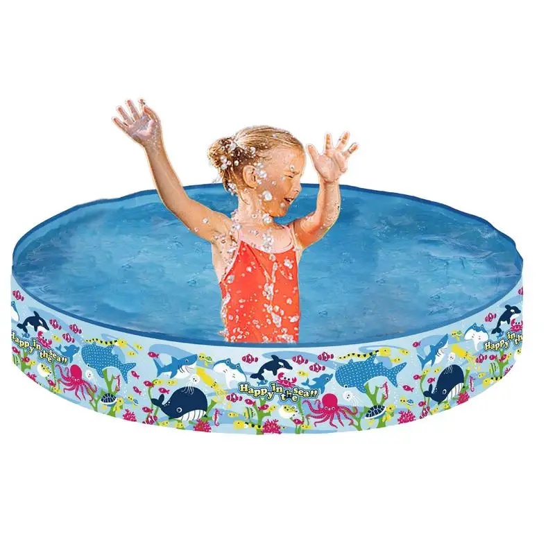 

Foldable Swimming Pool Non-inflatable Portable Play Pool Kiddie Pool Bathing Tub Children's Hard Swimming Pool For Kids Ages 2