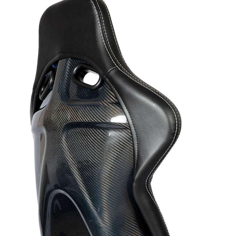 يقدم مقعد السيارة الرياضي الفاخر من ألياف الكربون Apex خفيف الوزن من ألياف الكربون PU بملمس فاخر وأنيق #3