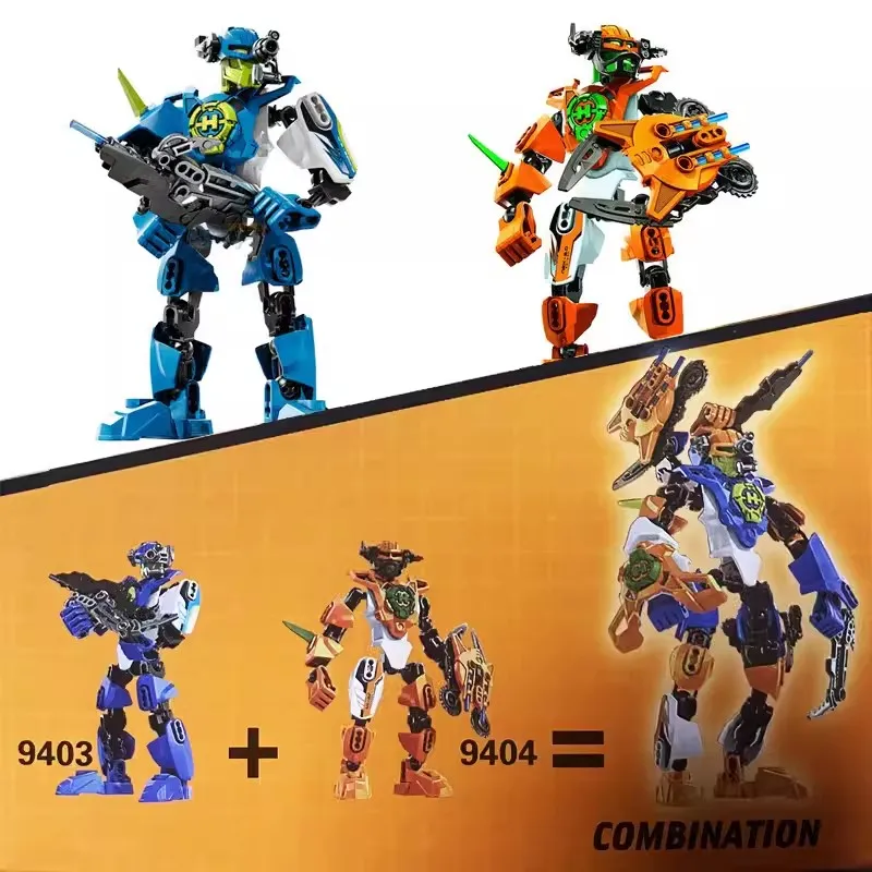 Hero Factory Star Warrior Bouwstenen Evo 2in1 Combinatie Robot Mech Bionicle Figuren Stenen Speelgoed voor Jongens Kindercadeaus