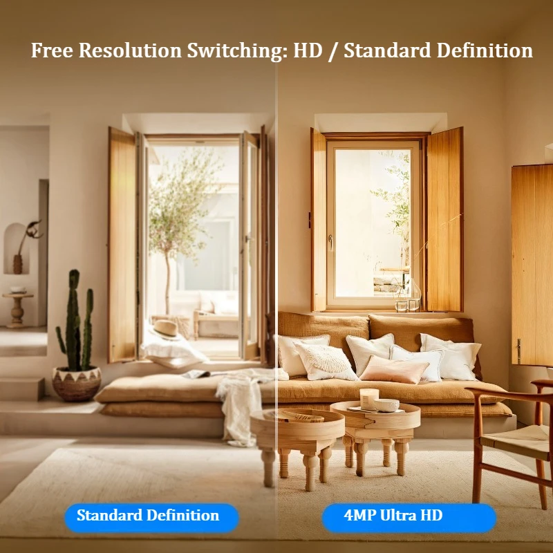 WiFi6 PTZ IP Camera Indoor Smart Security Camera IR Night Vision Motion Detection Monitor