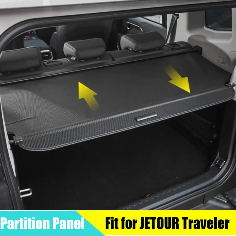 Car Trunk Partition Panel Suitable for Chery JETOUR Traveler T2 2023+ Modification Car Trunk Curtain Car Trim Interior Parts