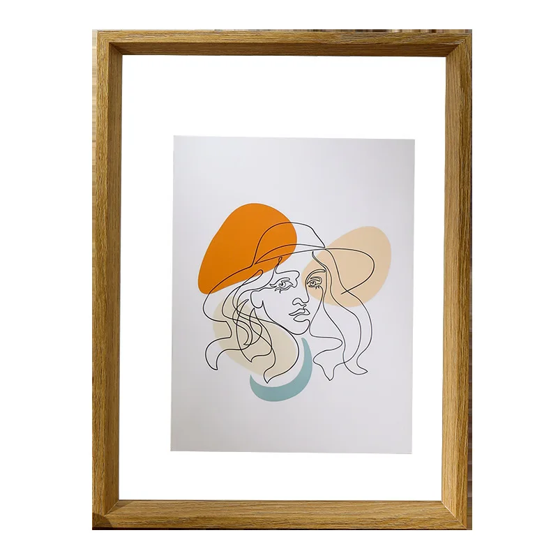 Double-sided transparent picture frame A4 table calligraphy display frame mounted frame 6 \