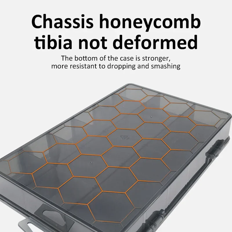 Plastic Tool Parts Box Adjustable Compartments Assortment Box Jewellery Organiser Box for Earring Bead Storage Fishing Equipment