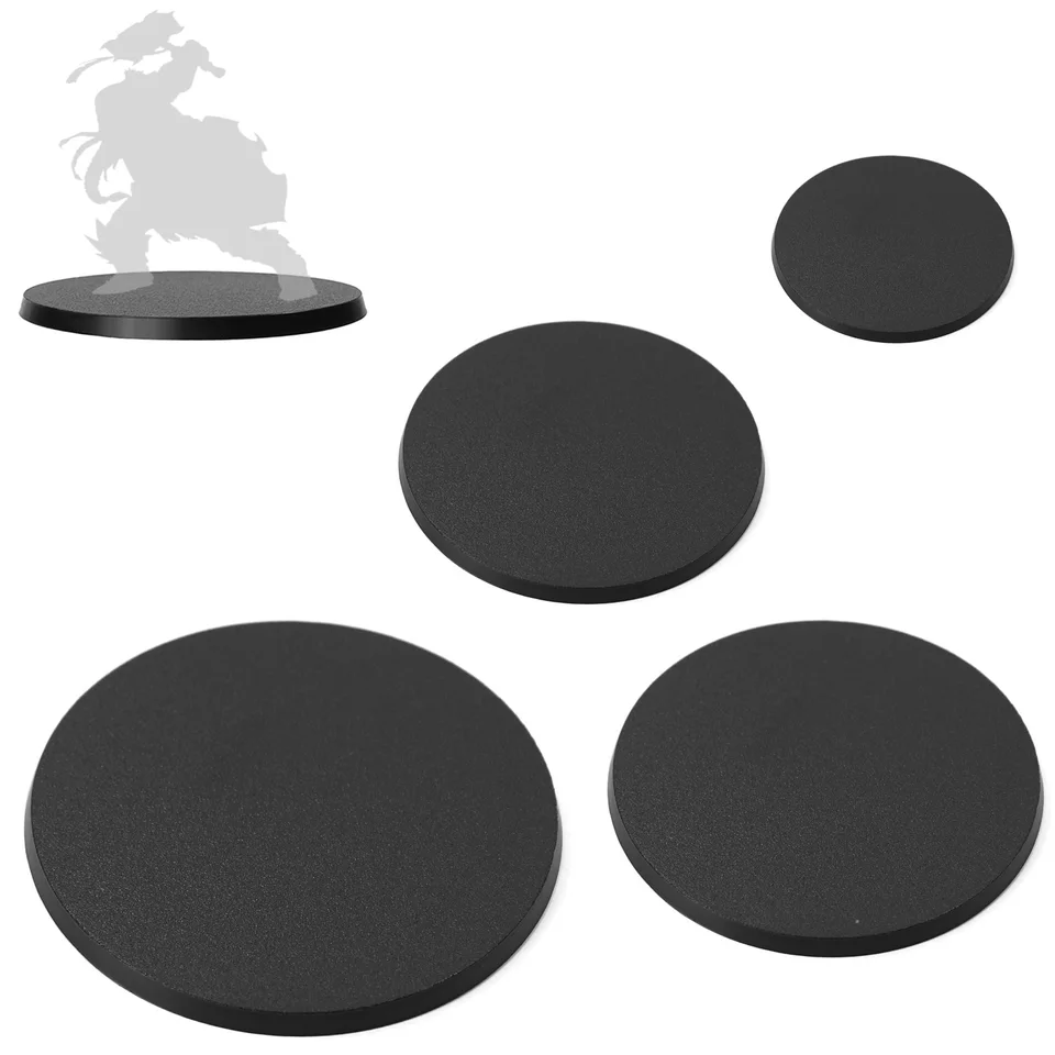 Evemodel Lot de 100 bases de modélisme carrées en plastique noir 25 mm pour jeux de guerre Evemodel Lot de 100 bases de modélisme carrées en plastique noir 25 mm pour jeux de guerre
