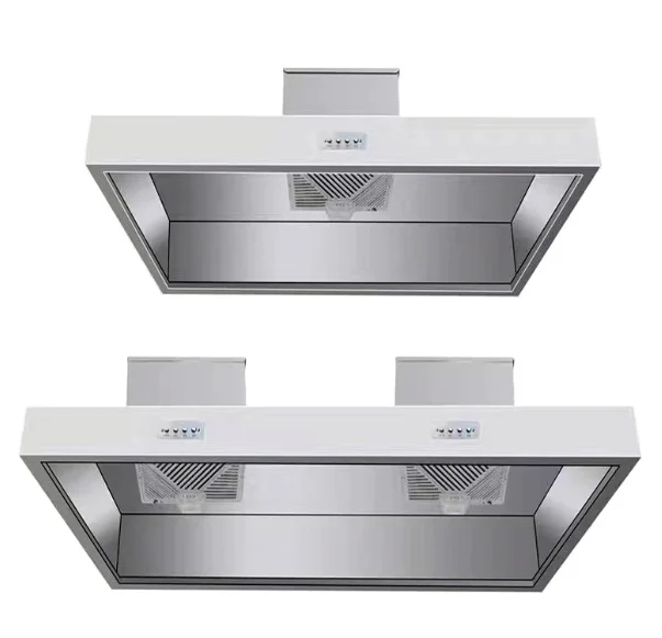 99% Fume Removal High Efficient Commercial Kitchen Ductless Exhaust Internal Circulation Range Hood