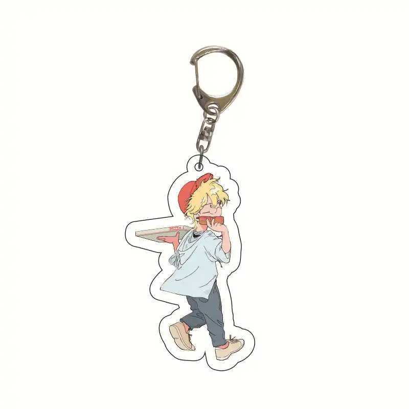 BANANA FISH Hot Anime Figures Ash Lynx Okumura Eiji Shorter Wong Cosplay Acrylic Keychains Bag Pendant Decor Fans Birthday Gift