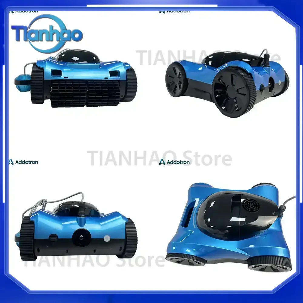Wireless Robot Pool Cleaner Automatic Pool Floor Vacuum Cleaner with Rechargeable Battery for Swimming Pools