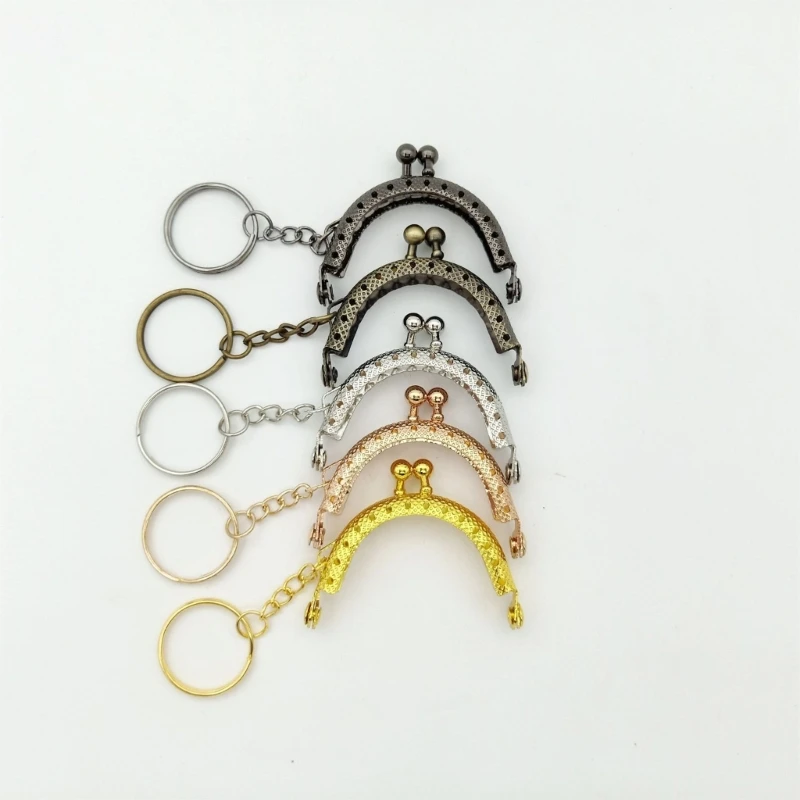 Purse Frame Bag Kiss Clasp Lock 2inch Metal Arch Frame Coin Purse TowBall Kiss Clasp Clutch Frame Purse Making