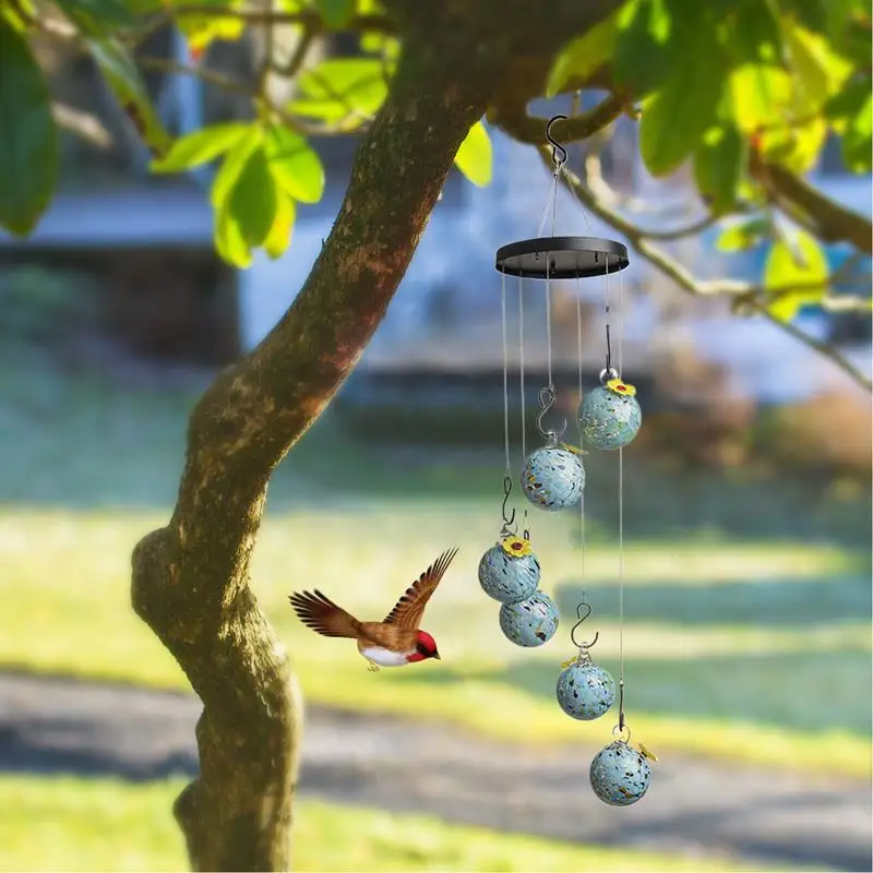 Hummingbird Feeders For Outdoors Leak Proof Humming Water Feeding Drinker Garden Outdoor Decoration Bird Feeders With Flower