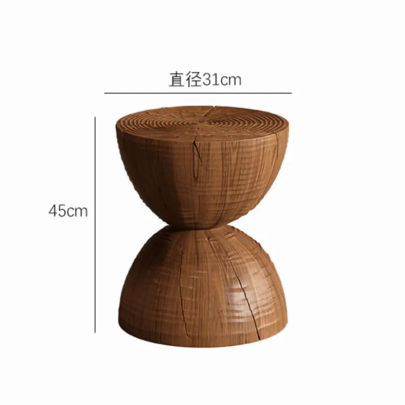 Yjq advanced wabi sabi medieval pier simple advanced sense old stool collection