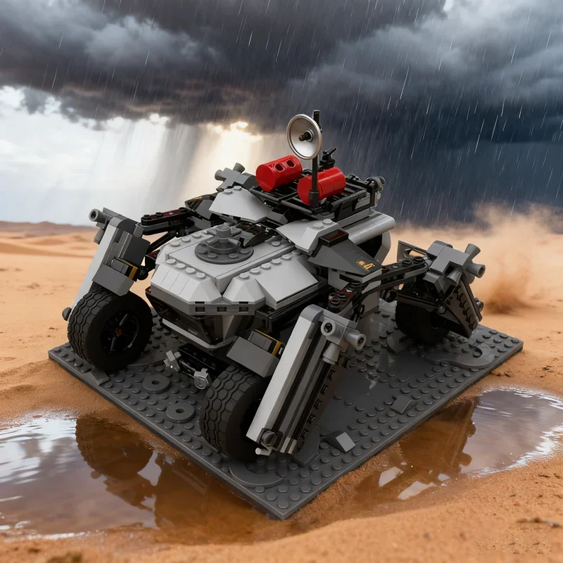 

742 детали MOC Mooncrawler: Конструктор-модель космического корабля, развивающий творческие способности, игрушка для сборки своими руками, кирпичики, рождественский подарок для детей