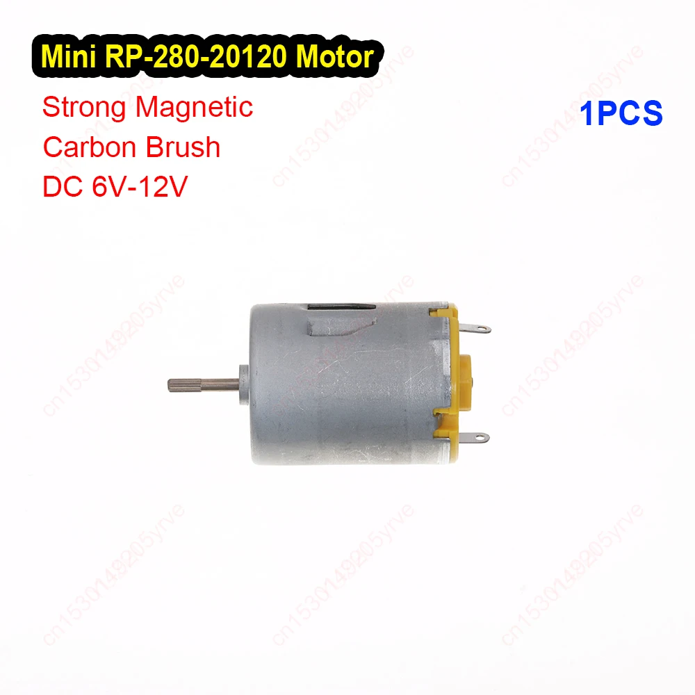 Micro RP-280CN Carbon Brush Motor DC 3V-12V High Speed Strong Magnetic Motor for Vehicle Toy Car Electric Grinding Pen