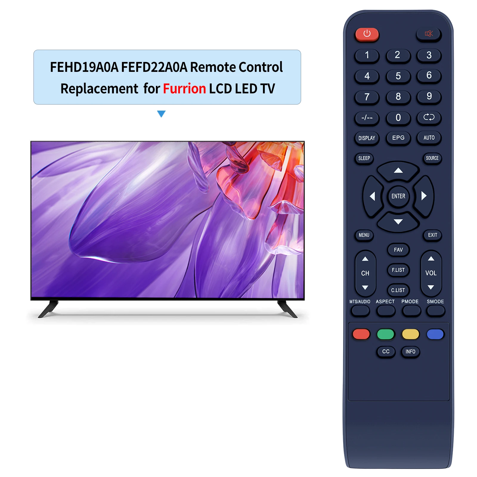 Furrion LCD LED TV용 리모컨, FEHD19A0A, FEFD22A0A