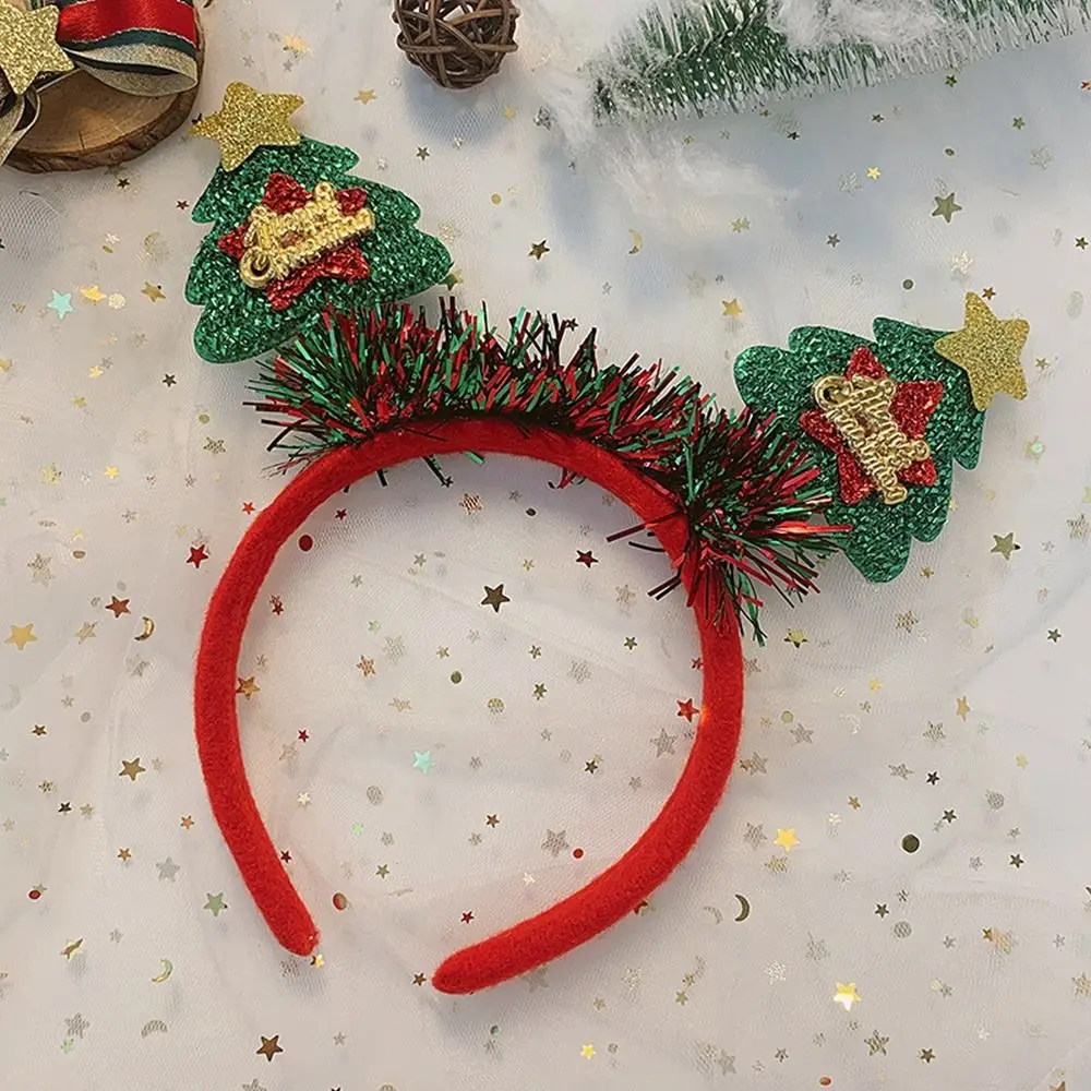 

Christmas Hat Party Dress Up Elk Santa Christmas Tree Female Hair Hoop Christmas Decoration Antlers Headband Christmas Headband