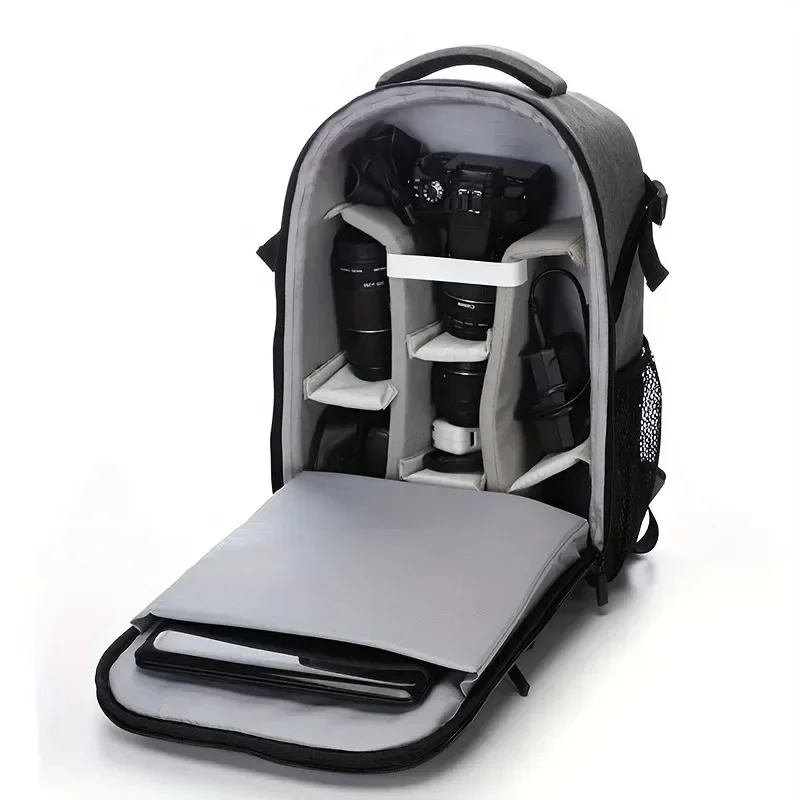 Waterproof & Anti-Theft Camera Backpack - Large Capacity, Multi-Functional, Lightweight Nylon Photography Bag For Men And Women