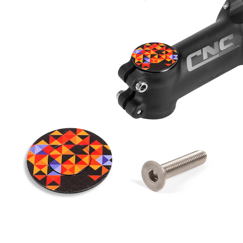 CNC Mtb Power Cap Bike Stem Cap Bicycle Steering Box Cover BMX Road Bike Headset Cap Top And M6x30mm Bolts Cycling Accessories