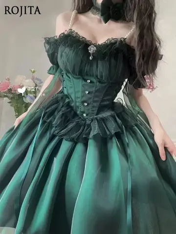 10 best sales grön lolitaklänning - №3