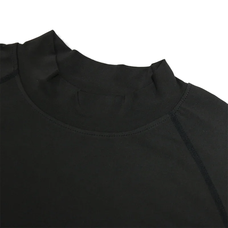 Anime Printed Men's Compression Shirt Turtleneck Long Sleeve Rash Guard Gym Base Layer Undershirt Gear Athletic Shirt